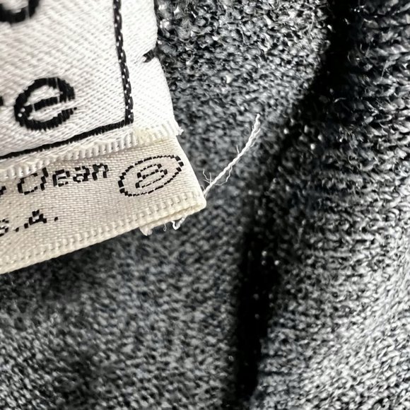 DON SAYRES for Wellmore Jacket Sweater Size 8 Gray with Gold Accents Blazer - Picture 4 of 6